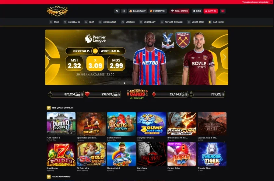 Vegasslot ekran görüntüsü
